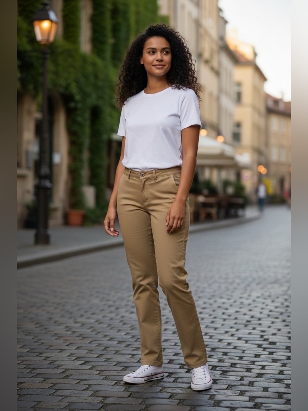 🫶🏻 CHAPS Khaki Straight-Leg Slimming Fit Pants